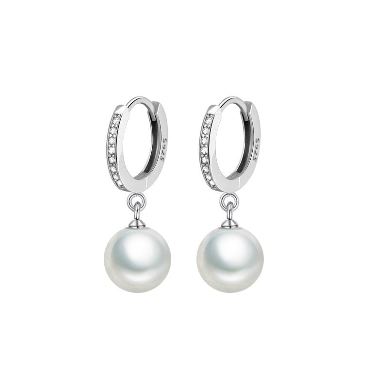 Pearl Earrings Genuine Natural Freshwater Pearl