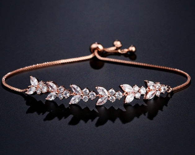 Charm Marquise Cut Cubic Zirconia Bracelet for Women