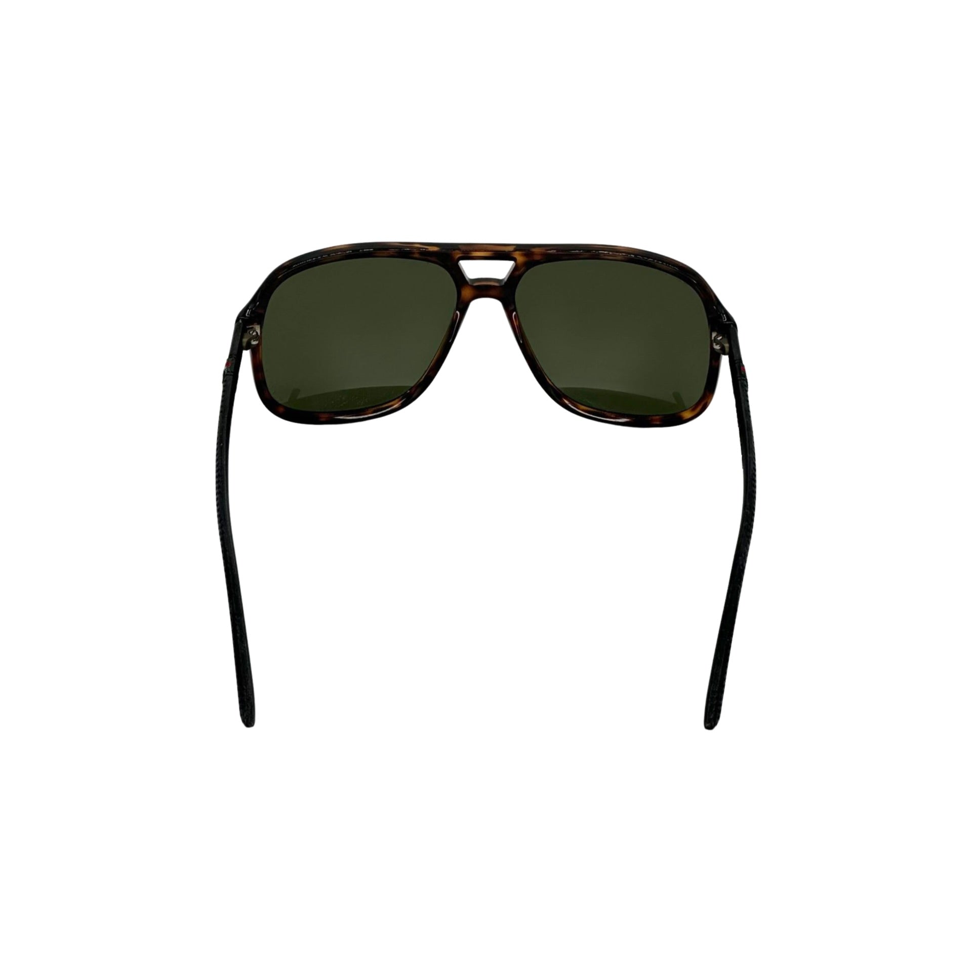 GUCCI: Rounded Aviator Web Sunglasses