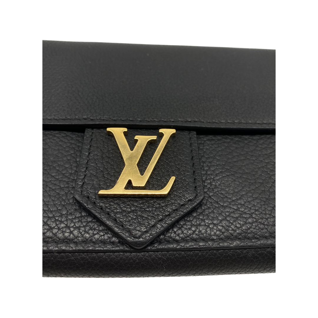 LOUIS VUITTON: Calfskin Lock Me Wallet