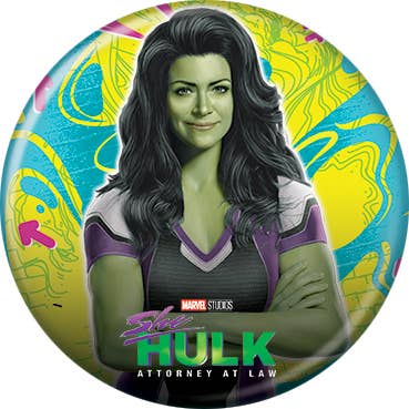 Marvel Comics? She Hulk Standing On Yellow Buttons 1.25