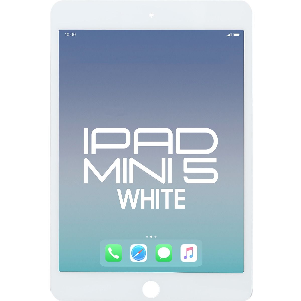 Compatible for iPad Mini 5 LCD with Touch With Sleep Wake Sensor Flex White