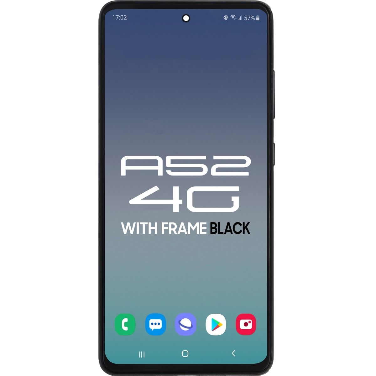 Compatible for Samsung A52 4G (A525 / 2021) LCD With Touch + Frame Black Premium