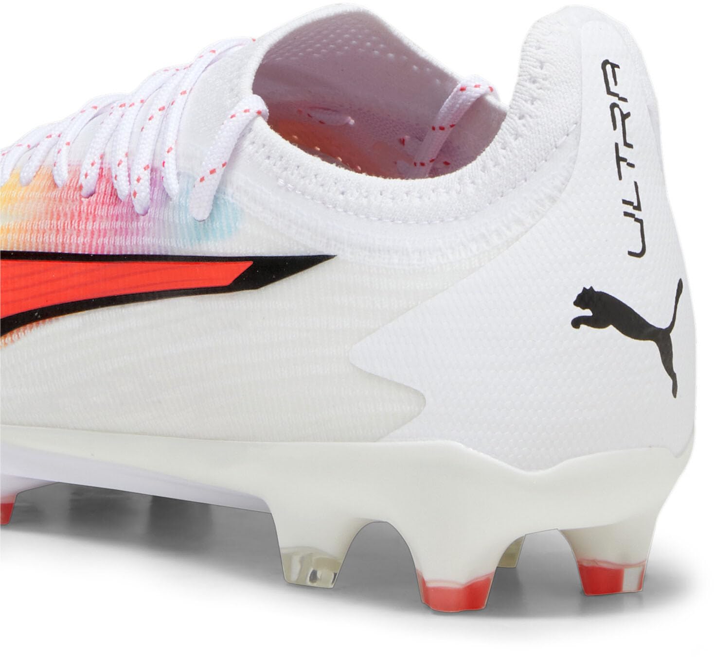 PUMA Mens Ultra Ultimate Firm Ground/Ag Soccer Cleats Cleated, Firm Ground, Turf - White - Size 14 M