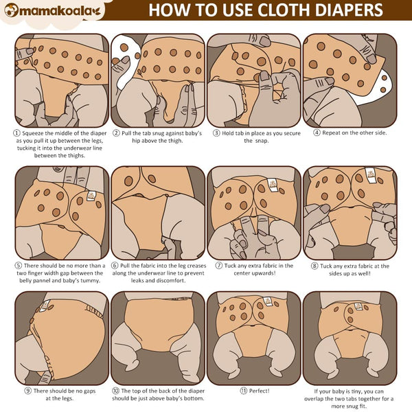 How to get a good fit with Mama Koala 2.0 pocket diapers
