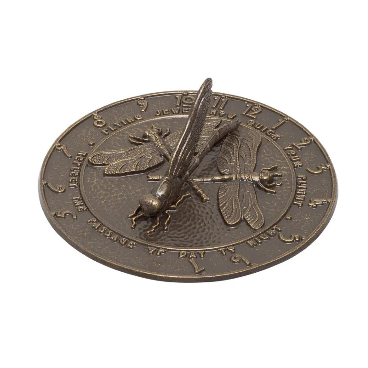 Whitehall Dragonfly Sundial, French Bronze