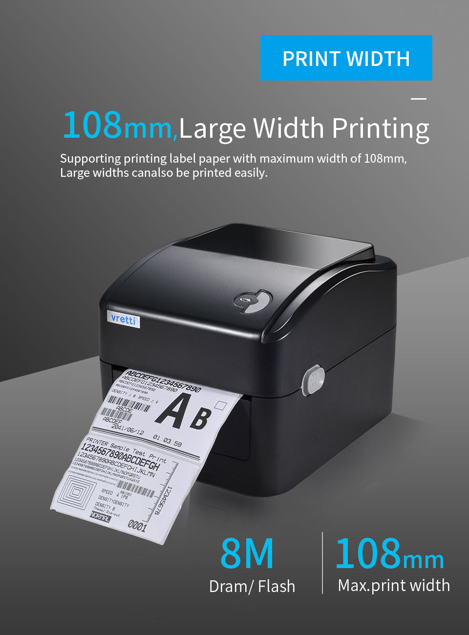 VRETTI 4 X 6 Thermal Shipping Label Printer New 420B VRETTI OFFICIAL vretti-4-x-6-thermal-shipping-label-printer-new-420b-vretti-official