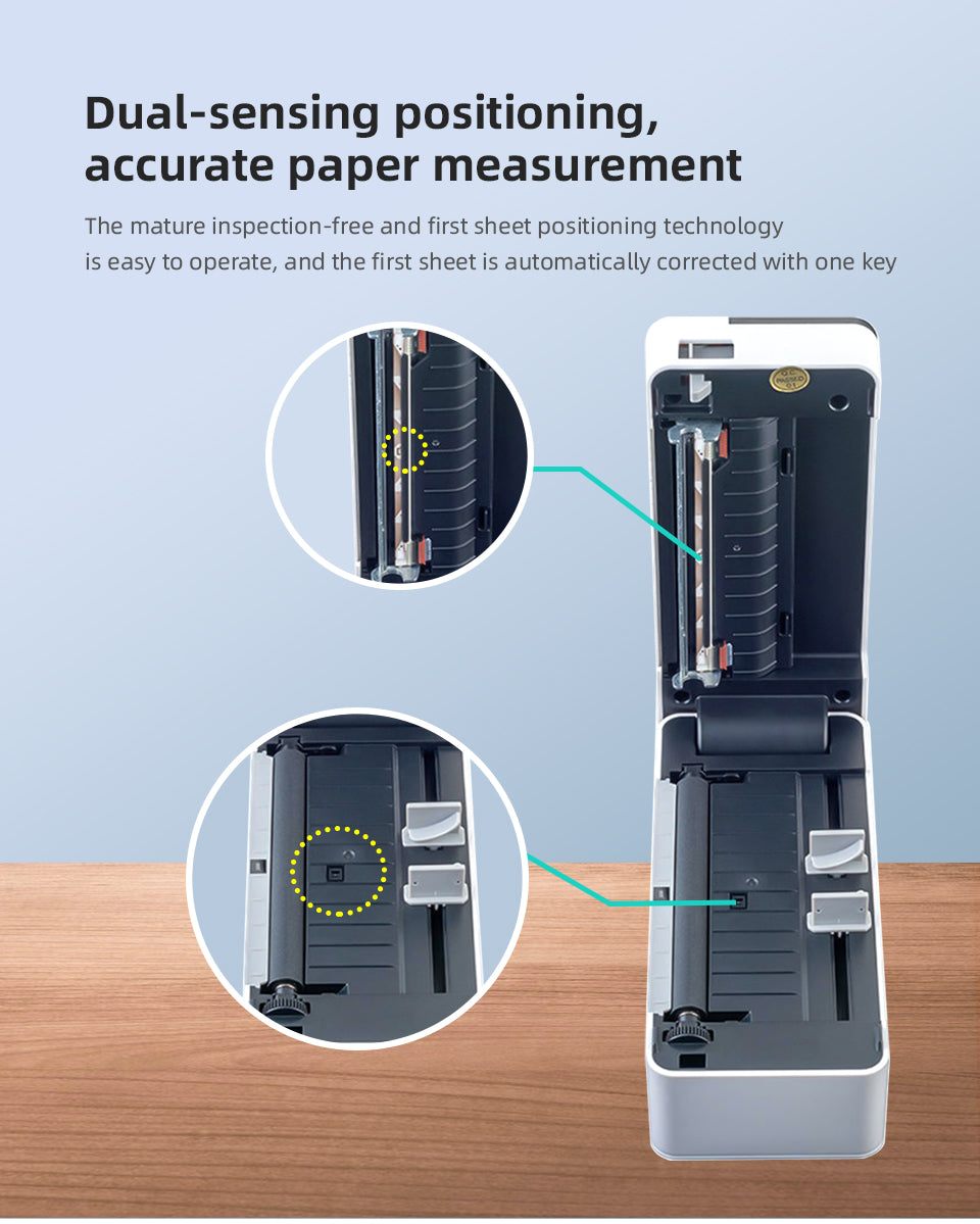 Dual-sensing positioning，accurate paper measurement.