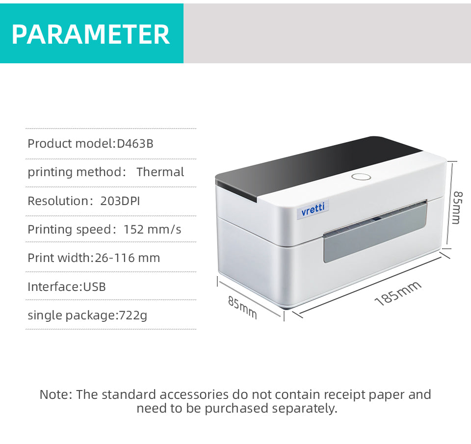 Product parameters
