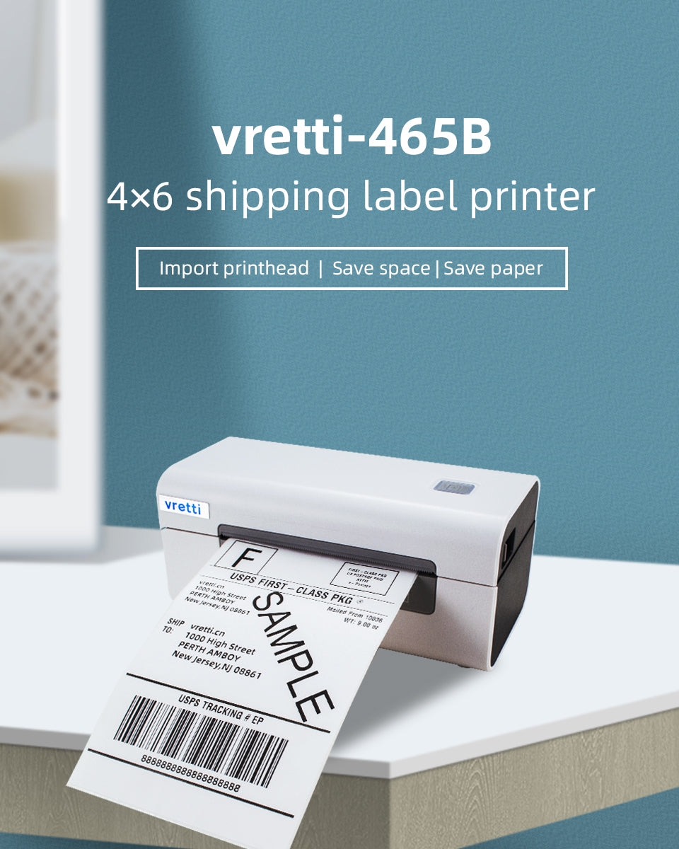 vretti-D465B 4*6 shipping label printer