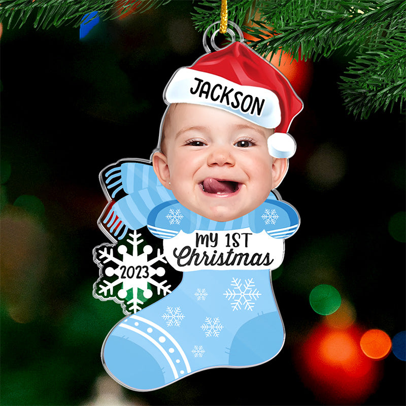 Custom Photo Cute Smart And A Little Bit Dramatic - Family Personalized Custom Ornament - Acrylic Custom Shaped - Christmas Gift For Baby Kids, Newborn Baby