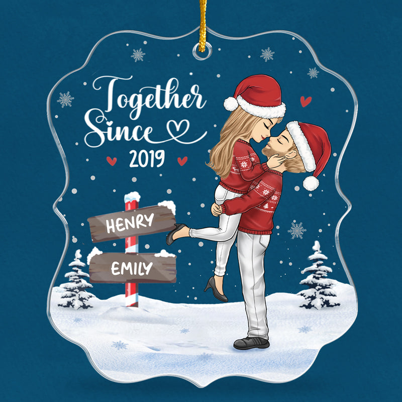 I Love The Way You Love Me - Couple Personalized Custom Ornament - Acrylic Custom Shaped - Christmas Gift For Husband Wife, Anniversary