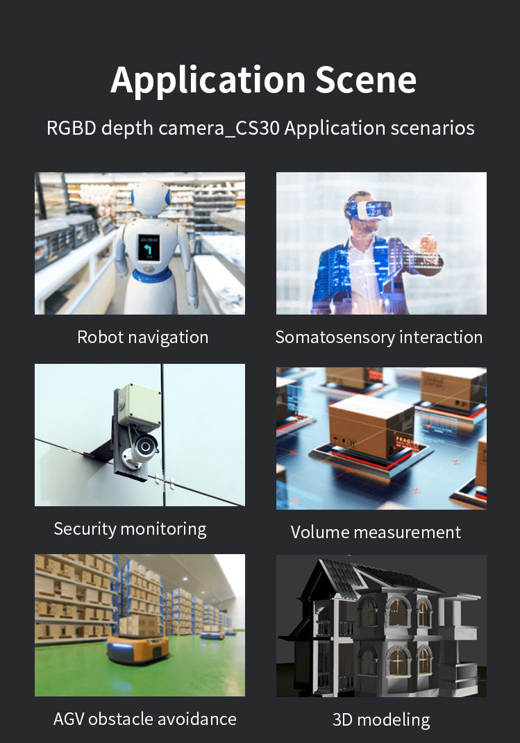 RGBD depth camera_CS30 | 3D ToF RGBD Fusion | Depth And RGB Image Sync ...