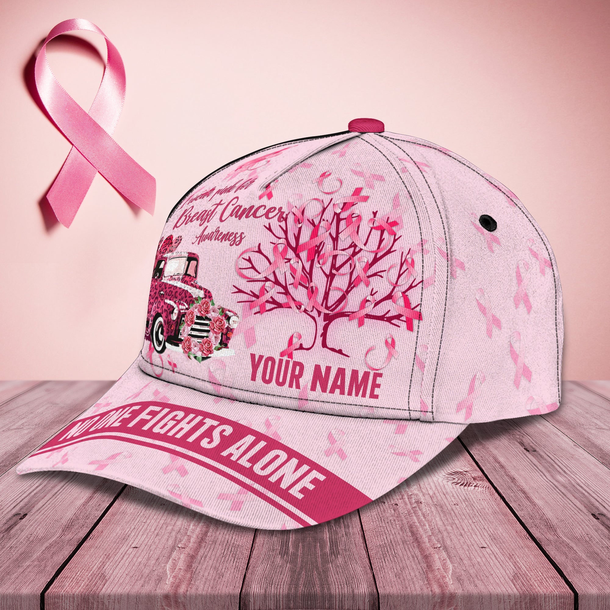 Custom Classic Cap For Breast Cancer Awareness