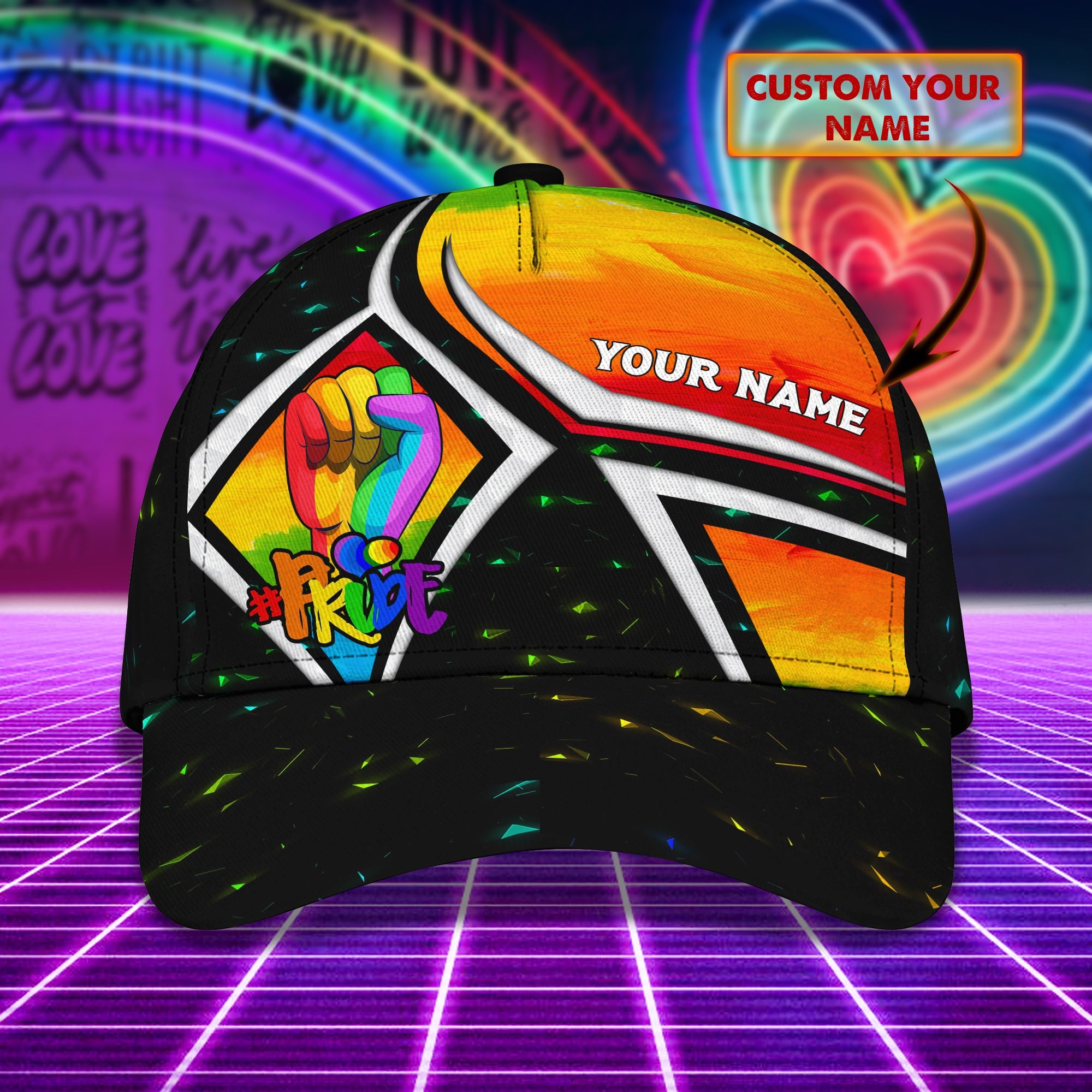 Custom Classic Cap - Personalized Lgbt Name Hat