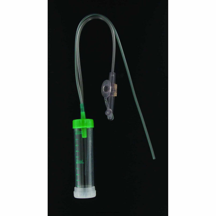 Mucus extractor with control suction connector