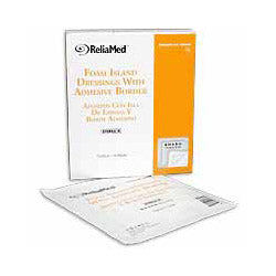 ReliaMed Foam Dressing with Film Backing, Sterile, 6