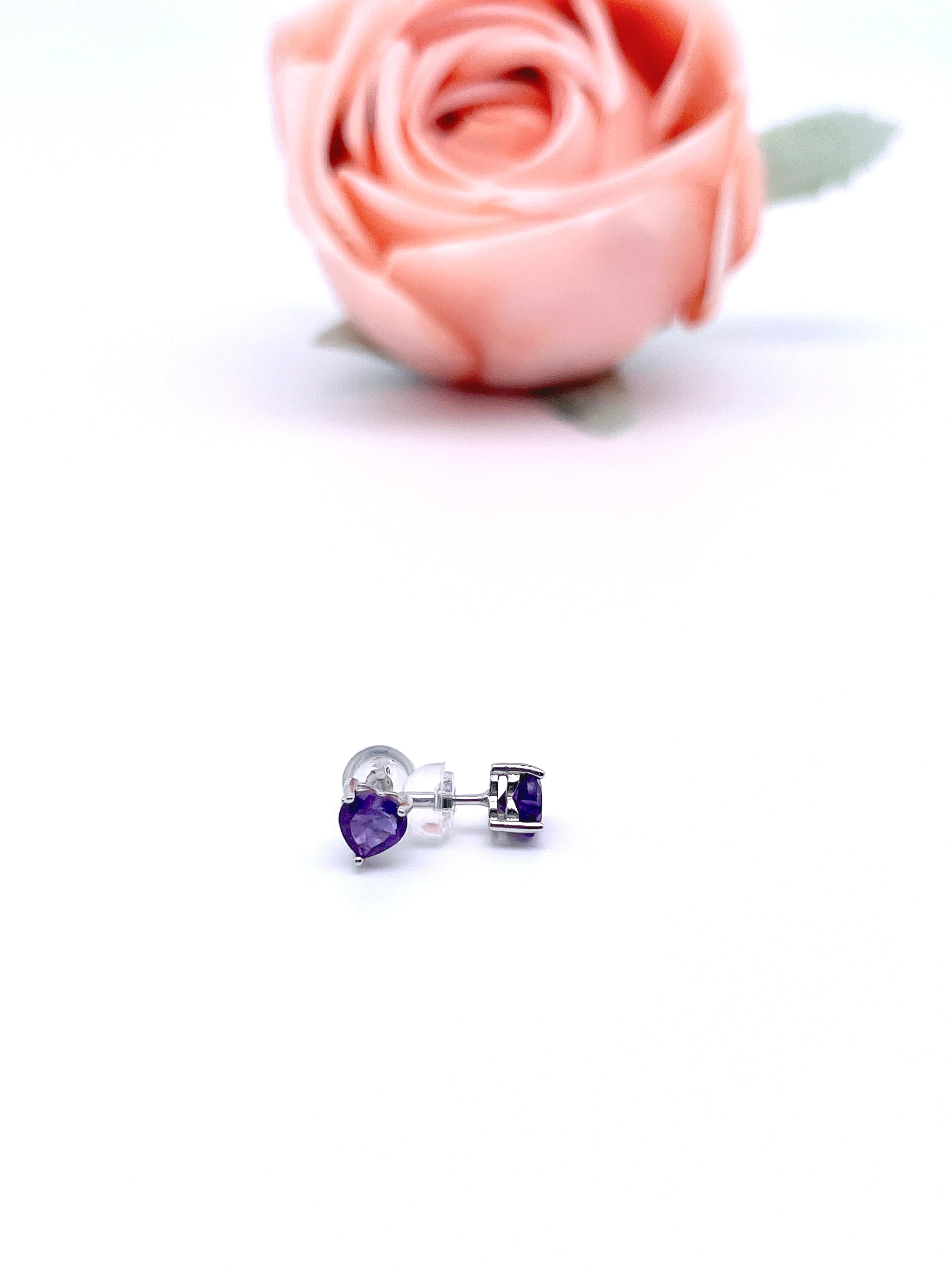 Sweet Heart Gemstone Studs