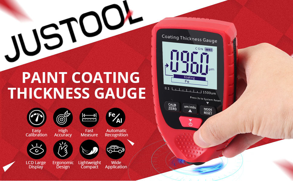 JUSTOOL Meter Handheld with Backlight LCD