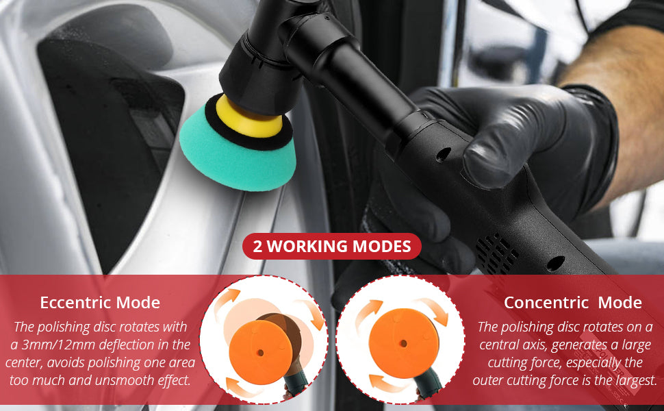JUSTOOL Mini Polisher for Car Detailing and Polishing