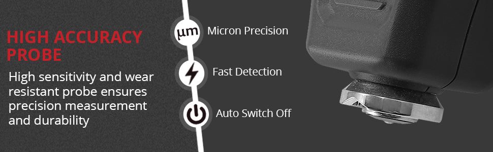 JUSTOOL Car Paint Thickness Gauge Meter