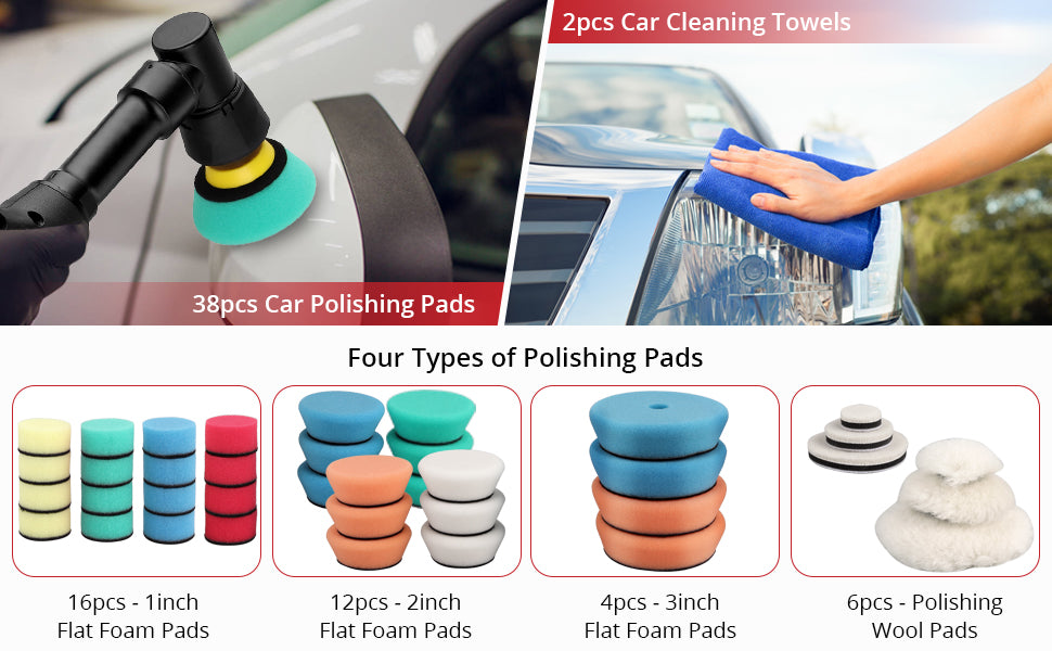 JUSTOOL Mini Polisher for Car Detailing and Polishing