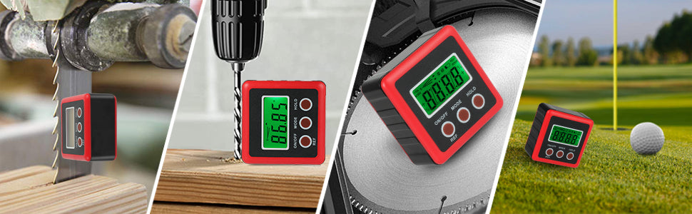 JUSTOOL 0-90° Level Protractor Inclinometer Electronic Digital Angle Finder