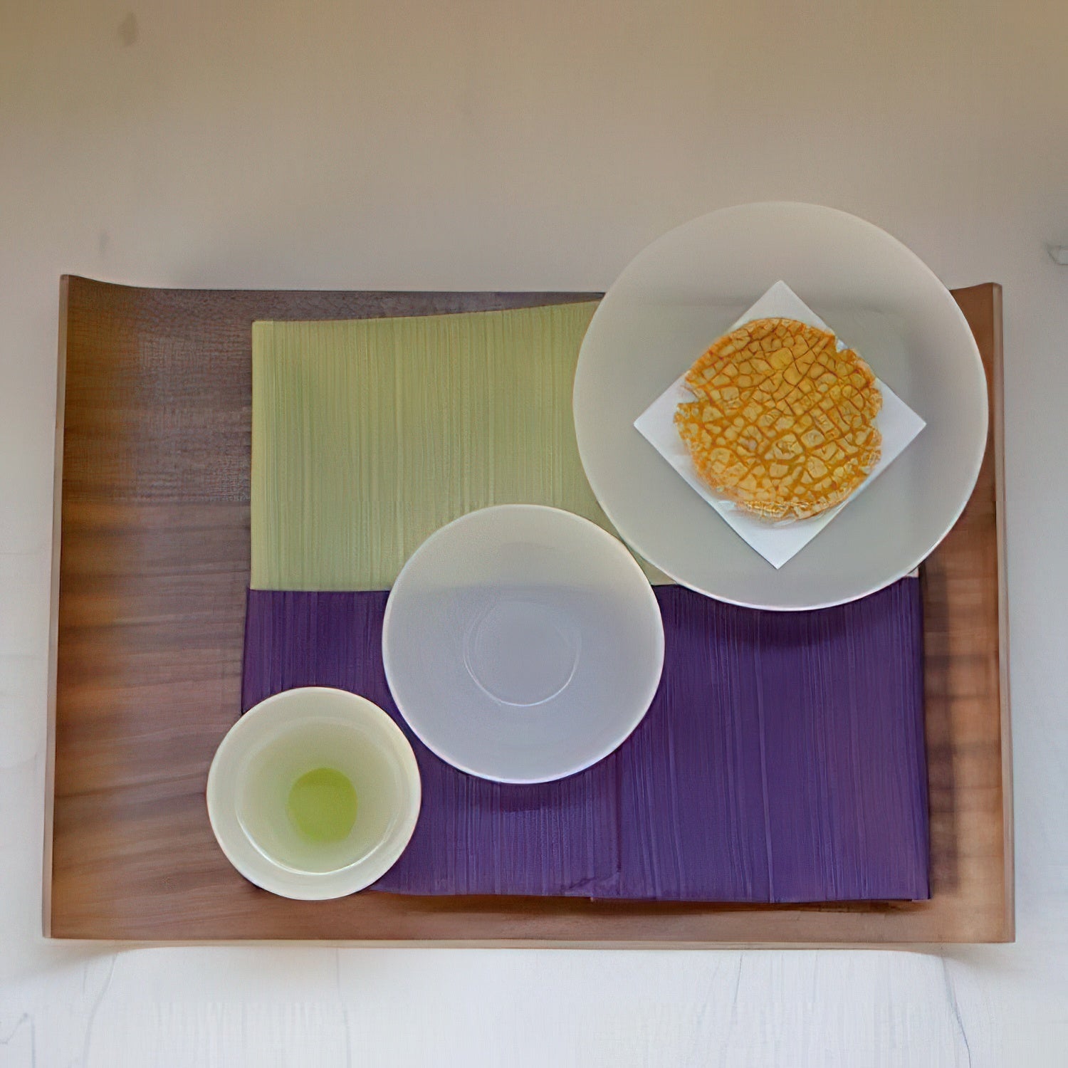 Fubuki Japan Mini Plate - Premium Soda-Lime Glass by Hirota Glass