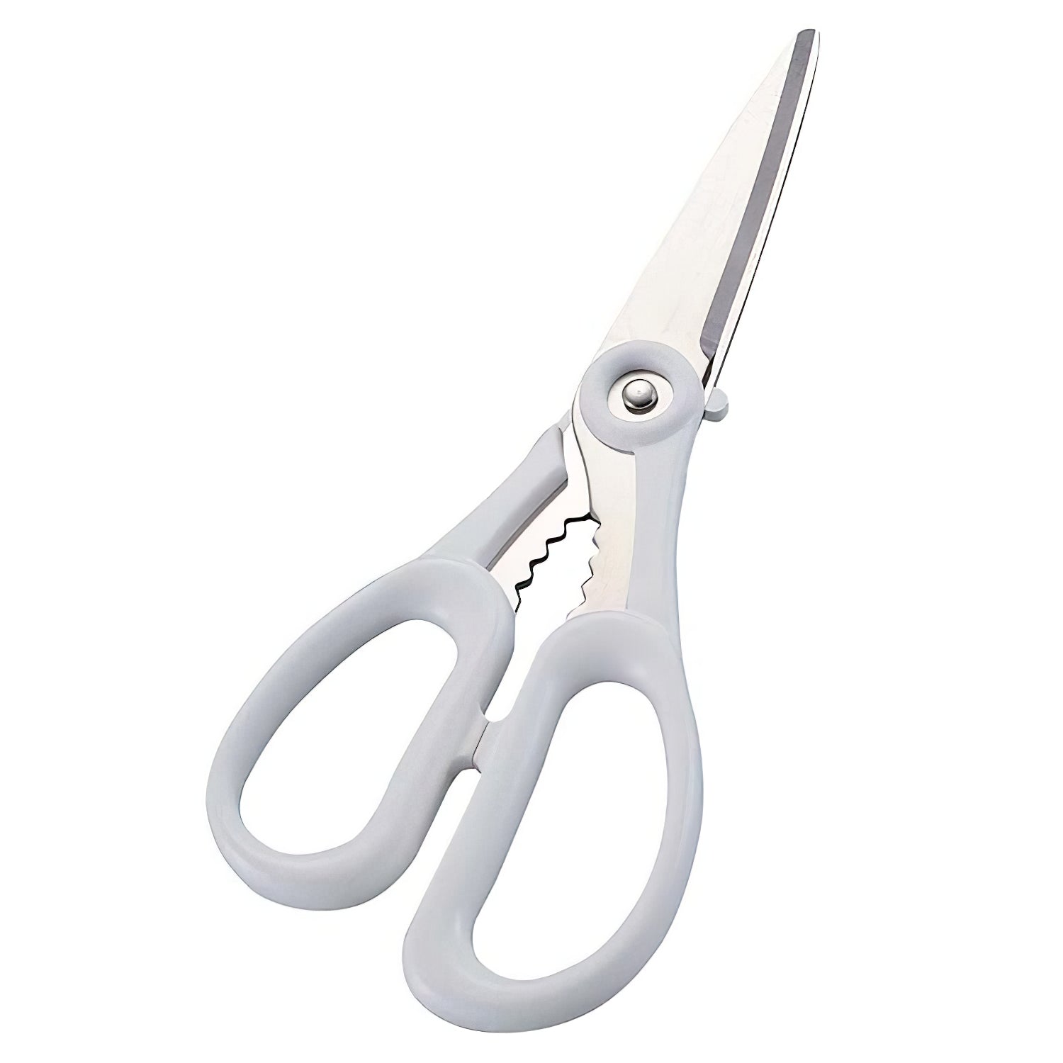 Marusho Silky Stainless Steel Kitchen Scissors - White