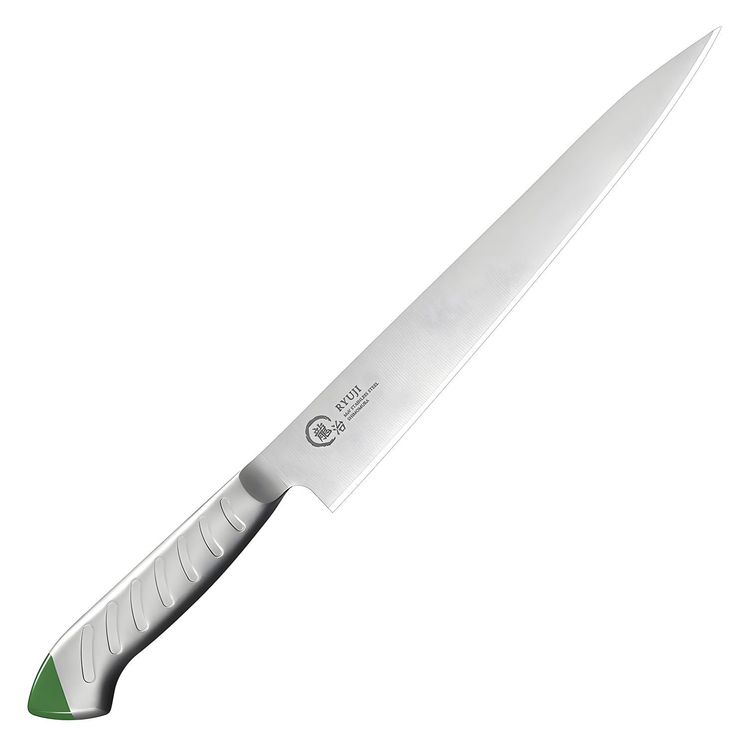 Ryuji 24cm Green Molybdenum Steel Sujihiki Knife