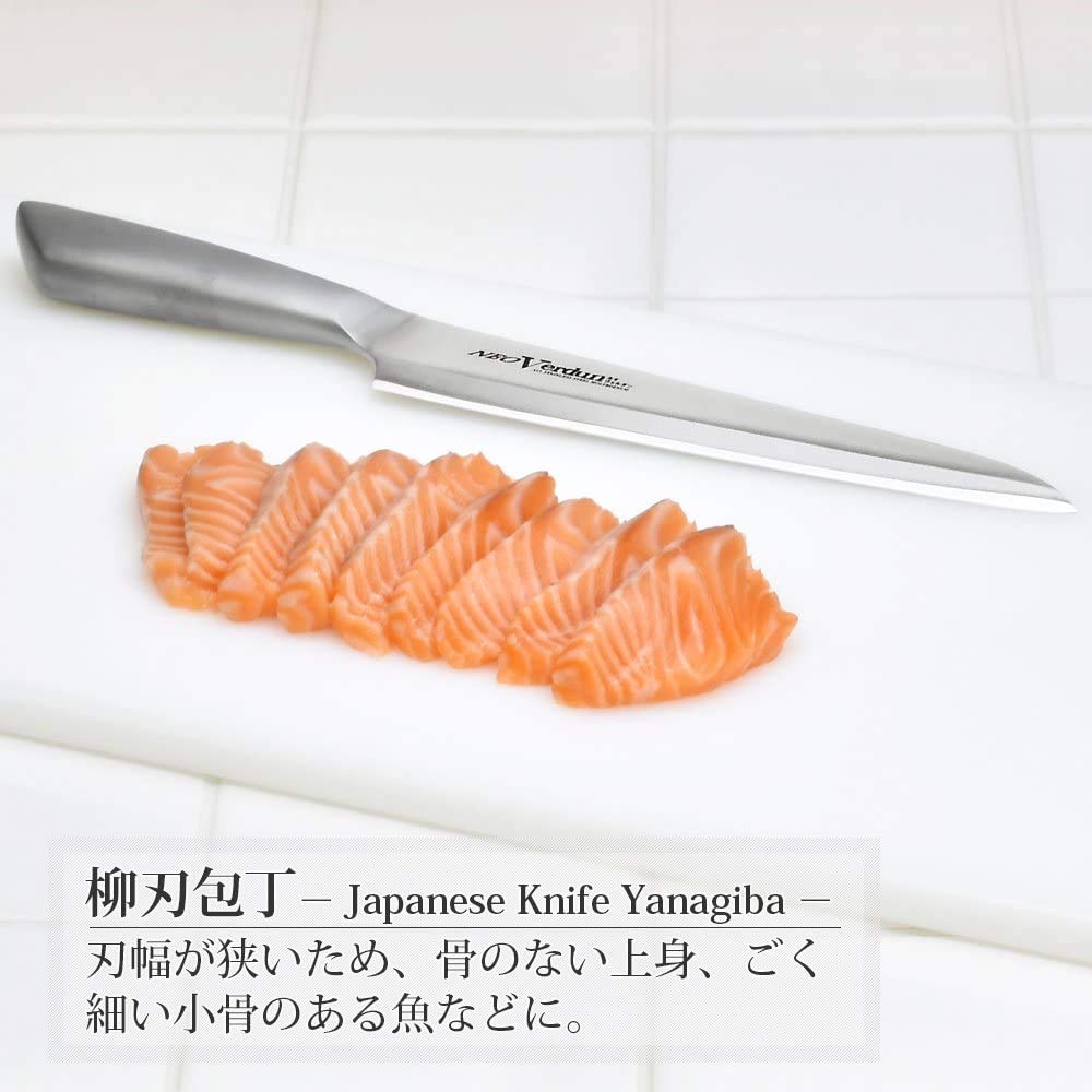 Shimomura Kogyo Neo Verdun 180mm Yanagiba Knife NVD-07 Molybdenum Vanadium Steel