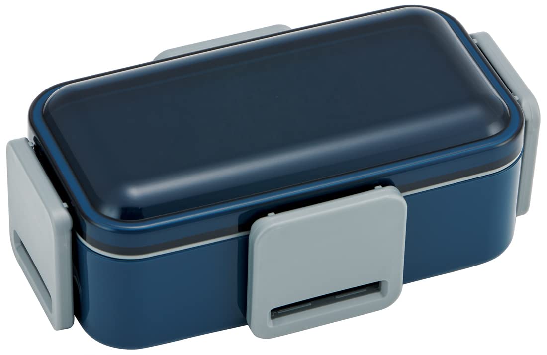 Skater Bento Box Midnight Blue 850Ml Antibacterial Fluffy 2Tiers LargeCapacity Men Japan Pflw9Ag-A