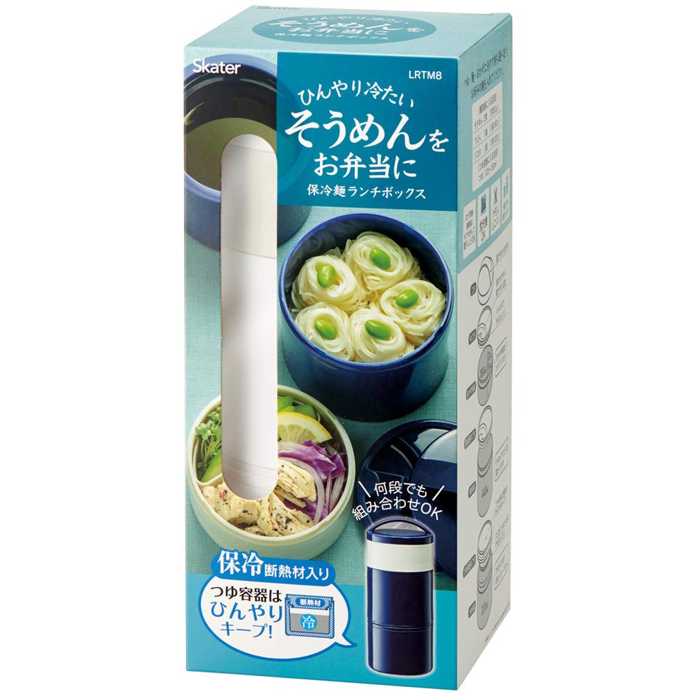 Skater Japan Cold Noodle Bento Box Lunch Box - White Lrtm8