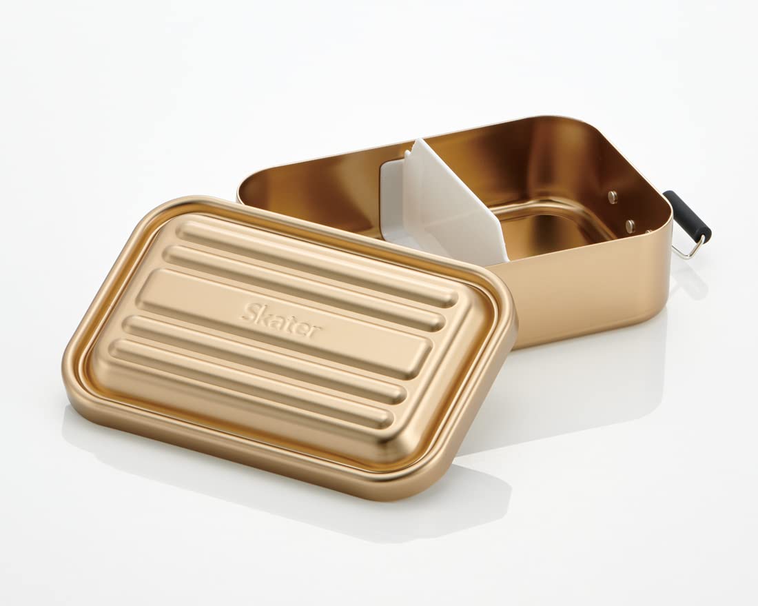 Skater AFT6B-A 600ml Bento Box Aluminum Mineral Tone Gold