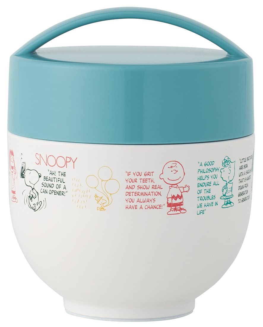 Skater Snoopy Insulated Bento Box Lunch Jar - 540ml, Japan, Anti-Bacterial