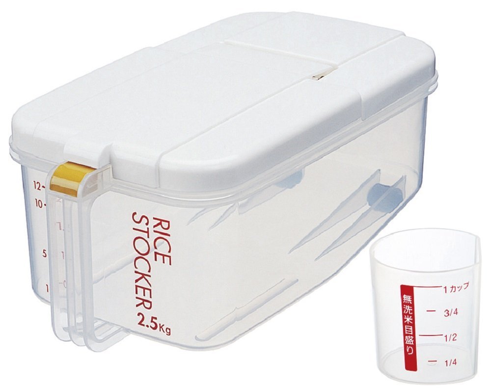 Skater 2.5Kg Refrigerator Rice Bins - Horizontal, Made In Japan