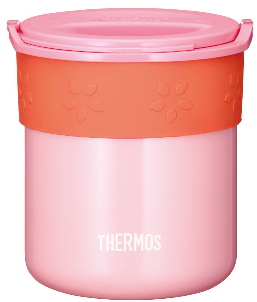 Thermos Japan Rice Container 0.6L Coral Pink Insulated