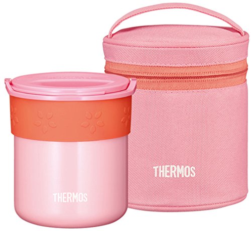 Thermos Japan Rice Container 0.6L Coral Pink Insulated
