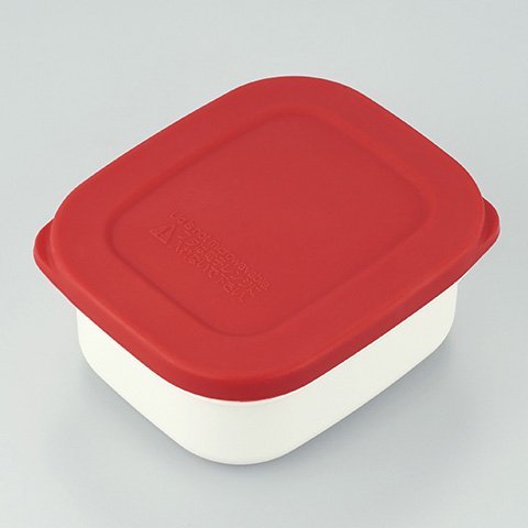 Thermos Japan Lunch Box Set - Insulated Side Dish Container (Red/White)