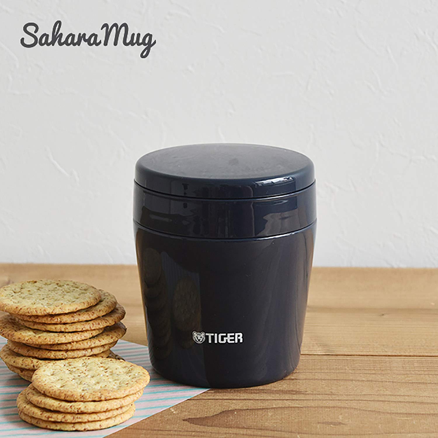 Tiger Thermos Vacuum Insulated Soup Jar 250ml - Indigo Blue