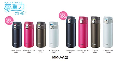 Tiger Thermos 360Ml Direct Drink Sahara Mug Lightweight Dream Gravity Blue Black Japan Mmj-A036-Ka