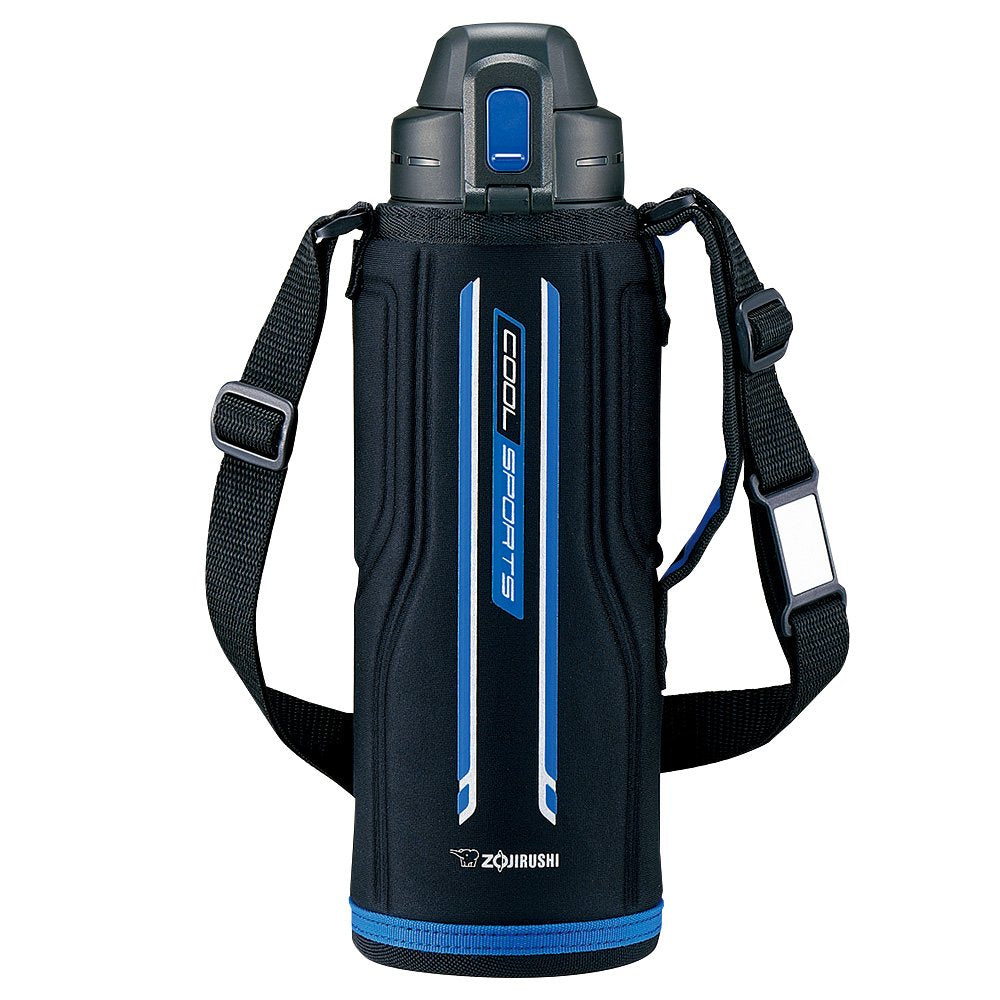 Zojirushi Mahobin 1.03L Sports Bottle Stainless Steel Blue/Black (SD-EC10-BB)