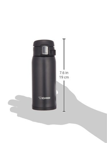 Zojirushi Mahobin SM-SA36-BA 360ml Black Steel Water Bottle