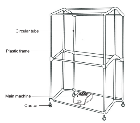 Concise Home CH-0011 Square Clothes Dryer Introduction2