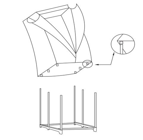 Concise Home CH-0011 Square Clothes Dryer Introduction4