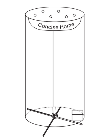 Concise Home CH-10012 CH-20012 Portable Travel Electric Clothes Dryer Instruction