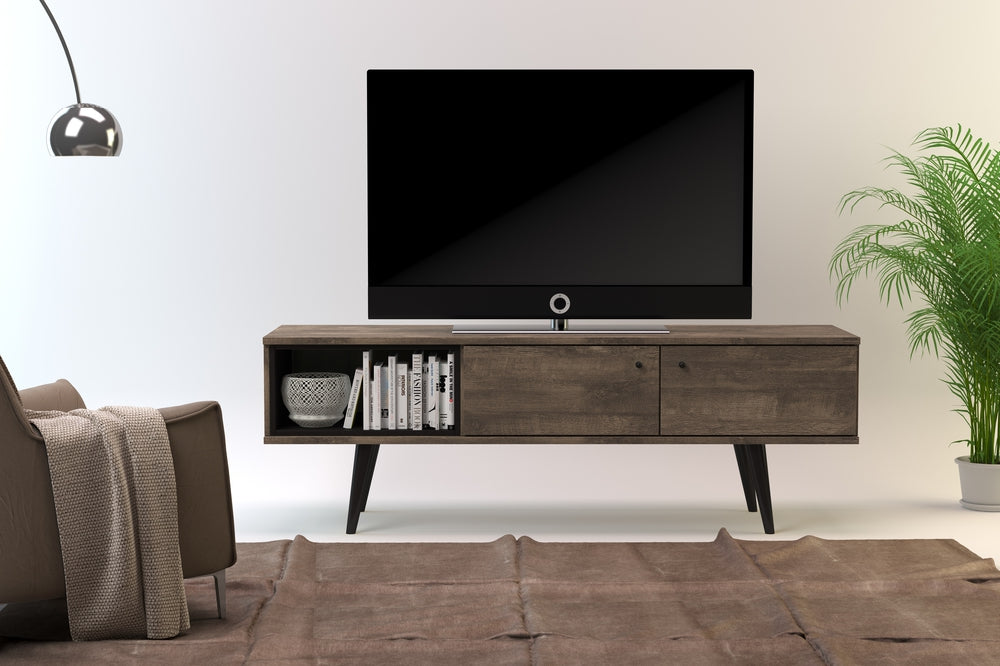 Midtown Concept 3-Shelf TV Stand for 62-in TV - Brown