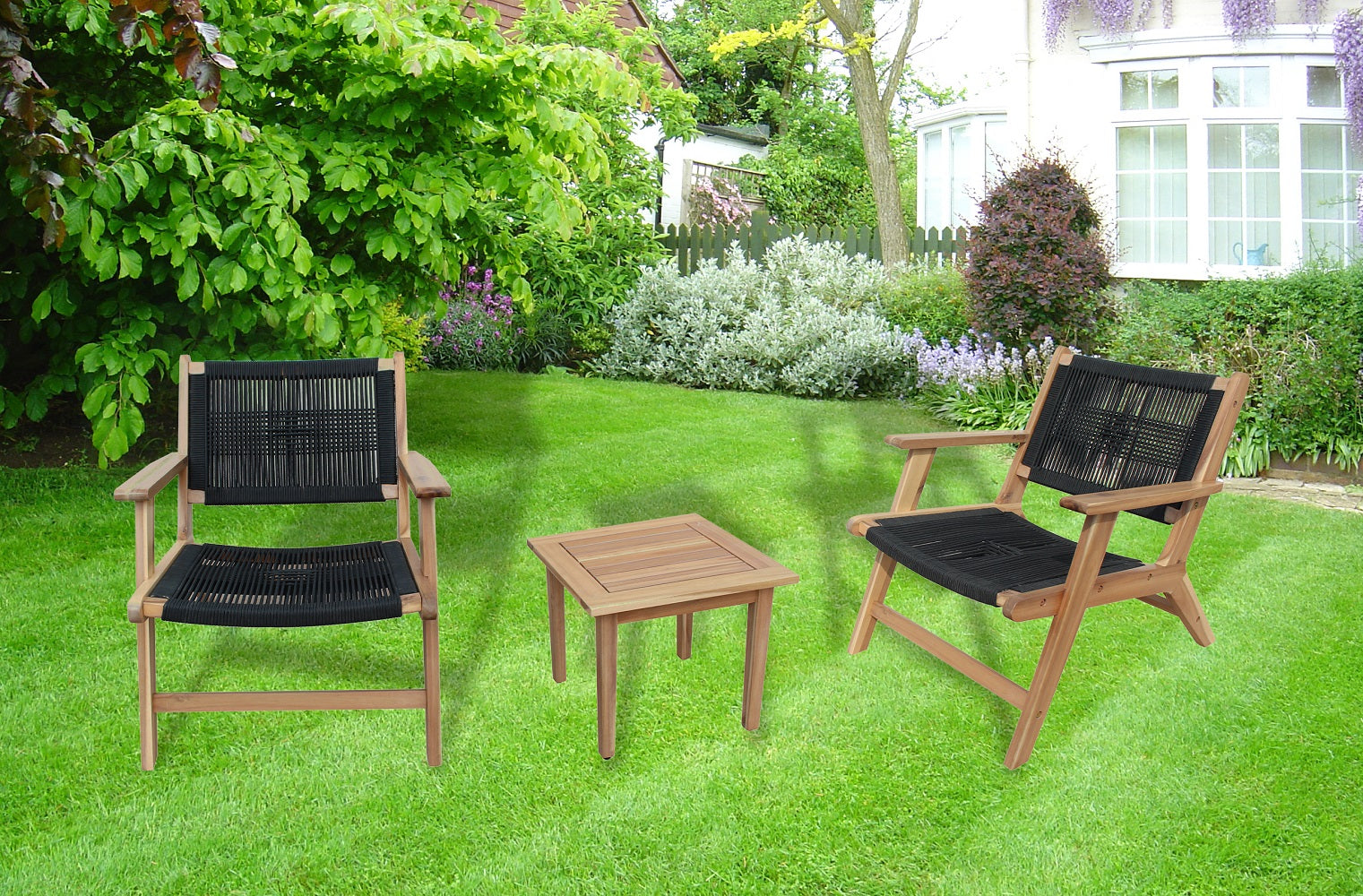 Venice Outdoor 3-Piece Patio Seating Set