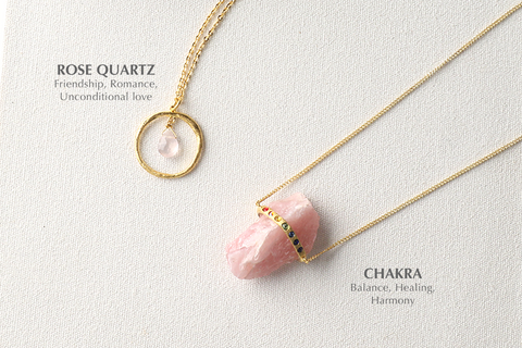 Rose Quartz and Crystal Bracelets | Women's Jewelry | Luxa Wish