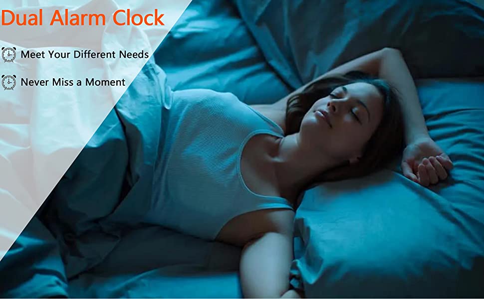 Sunrise Alarm Clock, Wake Up Light, with Sunrise Simulation, Sleep Aid, Dual Alarms